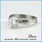New stainless steel wholesale fashion men black ring