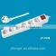 Electric socket with plug hot French style 5 way electric extensionsocket with switch