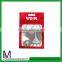 best quality zip top 3 sides heat seal bag zipper bag with hanging hole