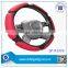 factory design warm PU with suede car steering wheel cover