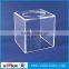 Rectangular clear acrylic tissue box