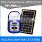 IS-1399S home solar system with power bank and solar lights solar power system radio