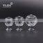 30mm brass furniture clear glass knob
