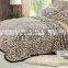 super soft thick printing flannel fleece blanket, leopard blanket