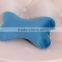 Bone shape memory foam car neck pillow, 100%polyester velvet cover