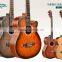 Beginner laser stripe spruce/sapele/ashtree rosewood fingerboard practice acoustic guitar