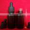 30ml matte black glass e cig liquid dropper bottle with paper cardboard tube package