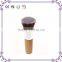 Single flat round cosmetic makeup duo fiber stippling brush duo fibre brushes