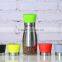 Glass Spice Jar Pepper Grinder/pepper Mill With Colorful Top Metal Coat