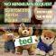 23cm high Microwaveable bear plush toy with flaxseed and lavender bag relaxing and pain relief