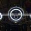 offroad powersport Harley motorcycle LED fog driving spot headlight black chrome LED headlamp