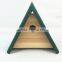 Triangle wooden bird house,FSC wooden bird nest, pet house