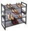 4 tiers Stackable multi tiers shoes rack and metal mesh shoes Rack shoes storage