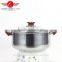 yiwu insulation handle cheap hot sale stainless steel cookware soup pot