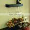 creative design wall mounted Shelf with Wine Glass Rack MDF wood wall floating shelf