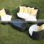 All weather garden used outdoor wicker cane sofa set