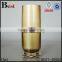 cosmetic triangle shape gold 15ml acrylic lotion bottle