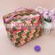 Hot sale beauty girl make up bags cosmetic zipper pouch travel cosmetic bags with large compartment