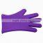 silicone oven glove with fingers , microwave oven silicone gloves , silcone bbq glove