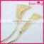 Wholesale braid long gold tassel cord for dresses WTR-007