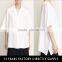 New fashion latest tops for girls short sleeve white tops for women 2016
