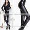 sexy hot ladies winter warm High Waisted Women's Faux Leather Stretch Skinny Pants Leggings