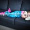 New Design Children's Super Soft Fleece Little Mermaid Tail Blanke Sleeping Bag HSD5765