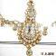 MATHAPATTI DAMINI TIKA BINDI GOLD TONE CRYSTAL hair accessory