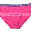 2017 New Fashion Print Design Lady Hipster Thongs OEM Cutomized Logo Stretch Elastic Band 95%Cotton 5%Spandex Women Underwear