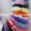 Myfur Customize Fashion Ladies Colorful Crossed Real Fox Fur Scarf Wholesale