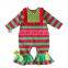 Yawoo high quality wholesale baby girls Christmas petti romper holiday wear party jumpsuit xmas kids festival bodysuit fashion