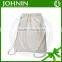 Cost Effective Brushed Fabric Plain Drawstring Cotton Bag