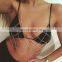 Women Sexy Beach Show Gold Silver Body Jewelry Chain Bra