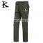 Custom breathable dark blue waterproof hiking softshell pants for men