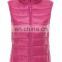 European Style High Quality Foldable Down Feather Vest For Women