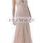 C5011 Halter V neck beading bridal dress