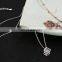 Crystal Cube Clavicle Diamond Necklace