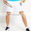 High quality white athletic sports shorts men 90% polyester 10% spandex