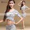 T-5121 Fashion Sexy 3pcs Milk Silk Belly Dance Costumes