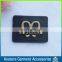 custom hot sale metal white leather patch for handbags