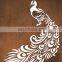 Amazon top seller corten steel metal peacock wall art decor