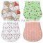 4 Pack Suite Pink Girls Burp Cloths Newborns Baby Gift Organic Cotton Bandana Drool Bibs For Baby