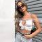 2020 New Arrivals Women Mini Crop Top Ladies Sexy Irregular Lace-Up Crop Tank Top Women Clothing Crop Tanks