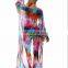 New Print Bohemian Long Chiffon Beach Dress Sarong Robe de Plage Kaftan Pus Size Sexy Women Summer Dress Pareos Saida de Praia