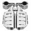 Cafe Racer Aluminum Motorcycle Footrest Foot Pegs For Harley TRIUMPH Honda GoldWing GL1500 GL1100 GL1200