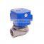 Brass SS304 UPVC BSP NPT CWX-60P 4nm normally opened electric valves for water