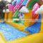 Little Pony Inflatable Water Slide Inflatable Yellow and Blue Water Slide With Pool for Kids