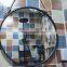 round decorative bath hanging cosmetic mirror deco wall metal framed