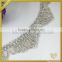 Elegant aluminum galvanized crystal rhinestone cup chains for wedding dress FC624