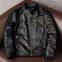 2021NEW FASHION WASHED MEN'S GENUINE COWSKIN  LEATHER JACKET FACTORY HOT SALE